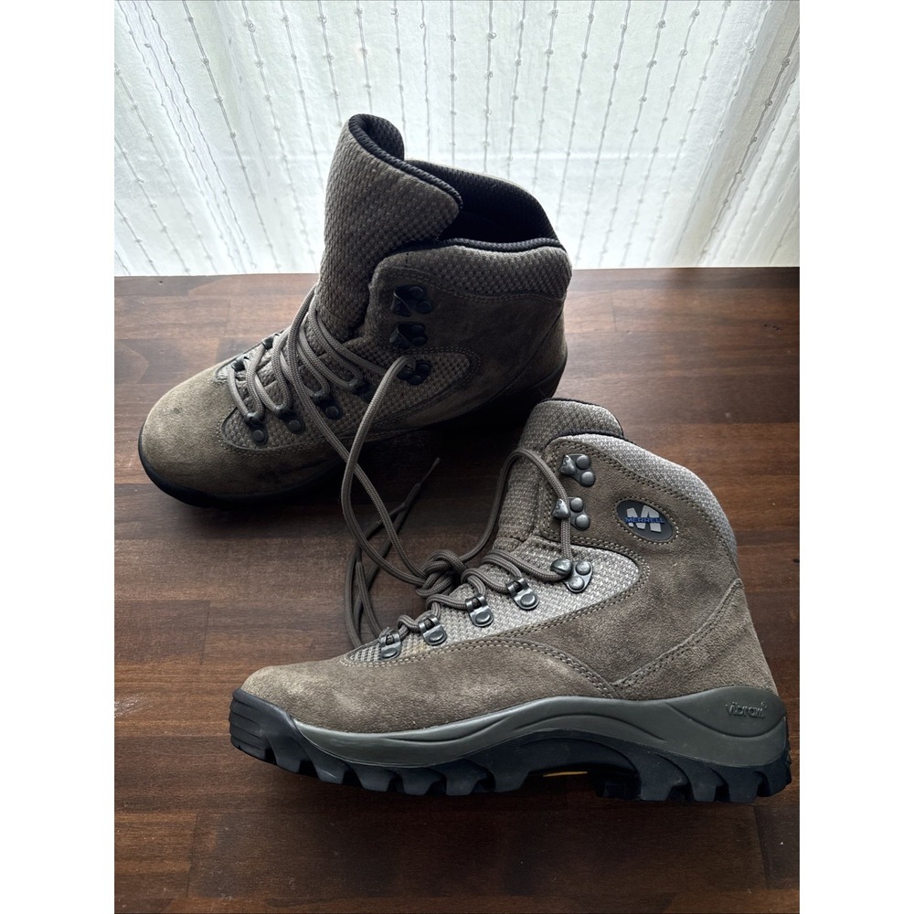 New Merrell Eagle II Pewter Nubuck Leather Hiking Boots Vibram Women's 6.5